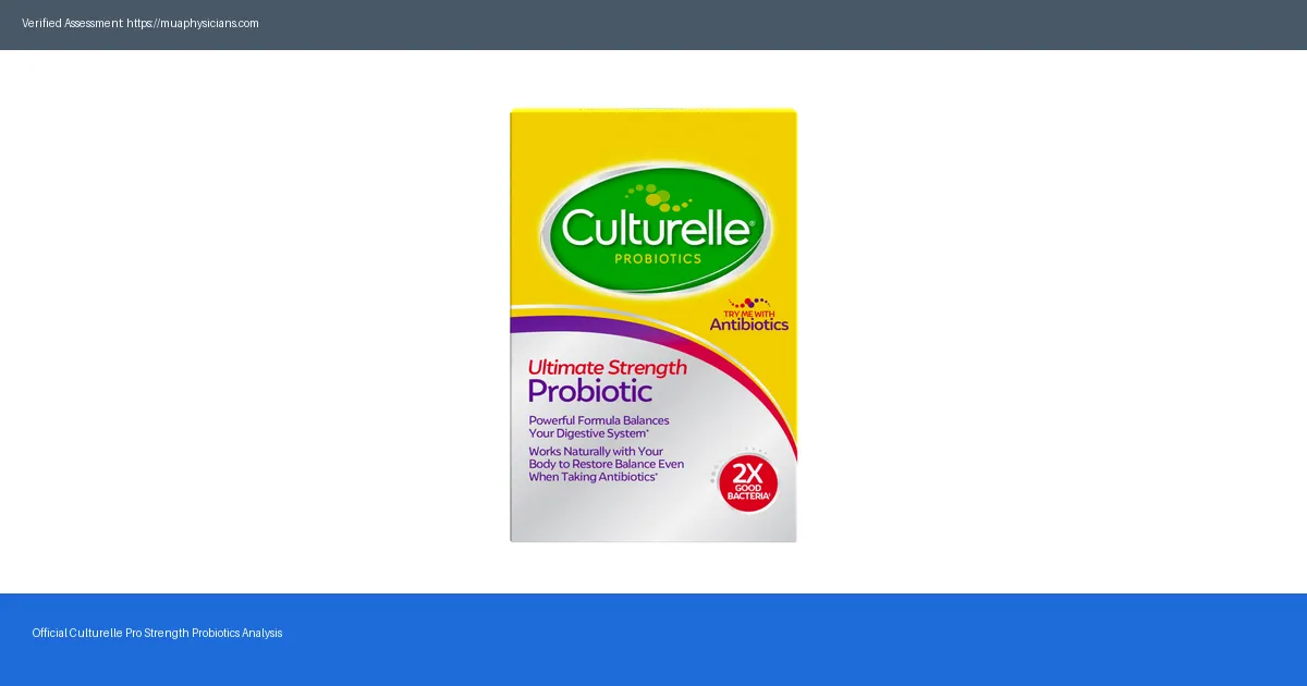 Culturelle Pro Strength Probiotics Reviews 2026 Must Read Before Ordering