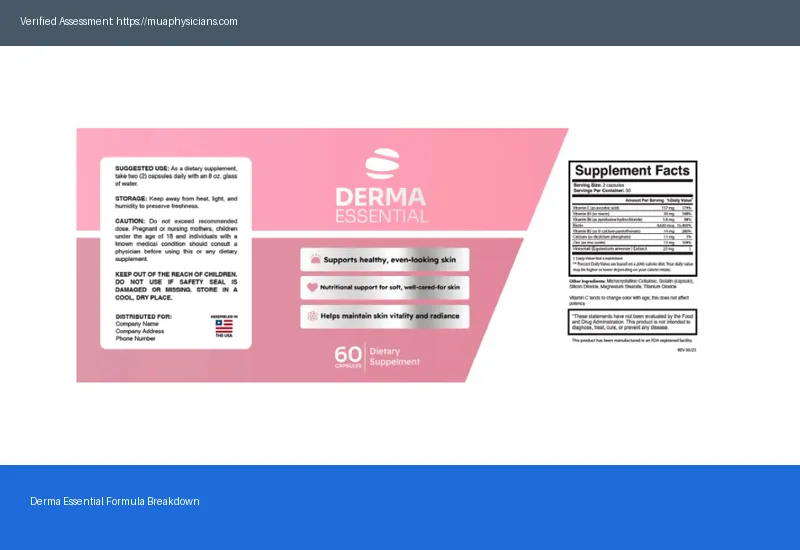 Derma Essential Honest Feedback 2026 — Unbiased Expert Report Derma Essential Honest Feedback 2026 — Unbiased Expert Report